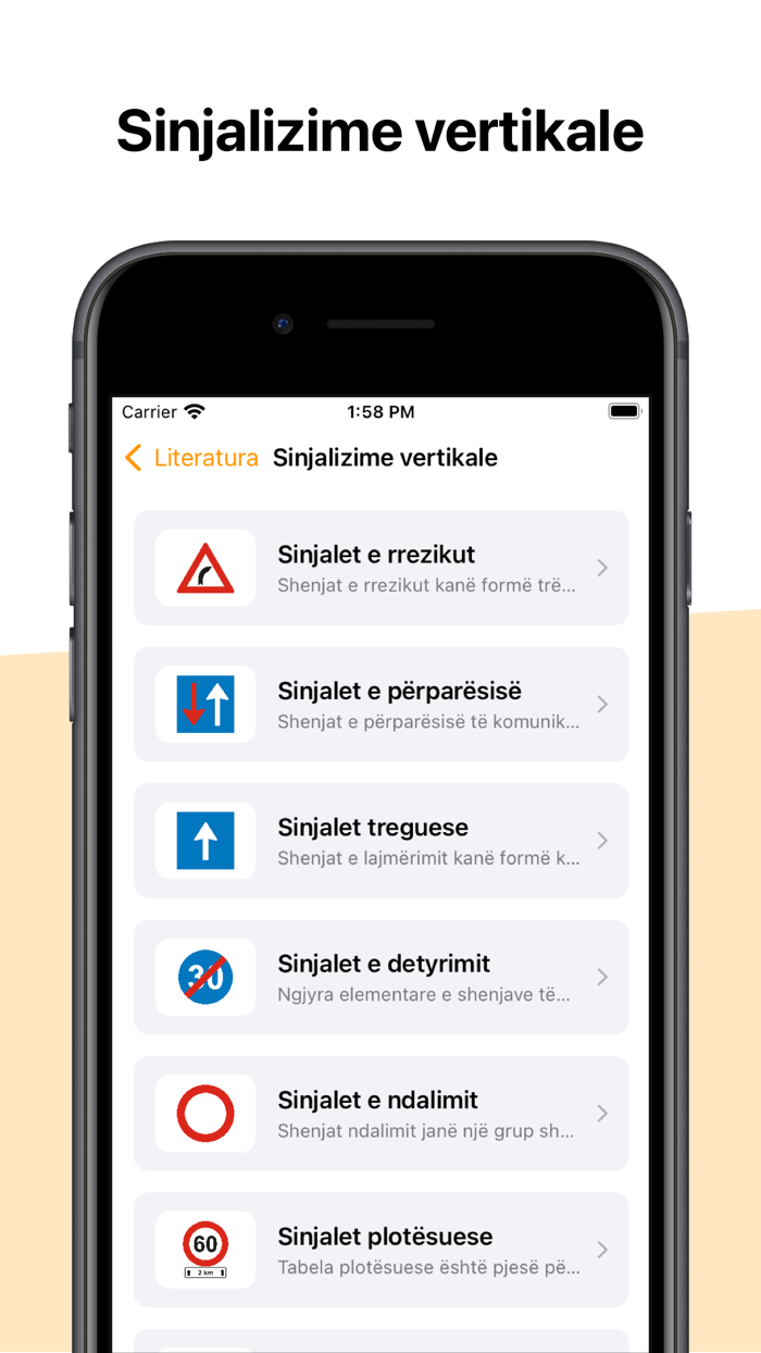 Autoshkolla Shqipëri - Testet