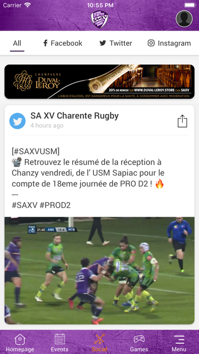 SA XV Charente Rugby screenshot 3
