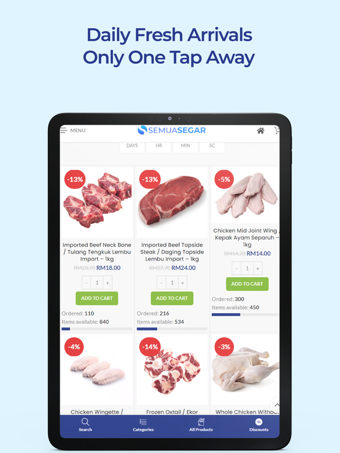 SemuaSegar - Groceries Store