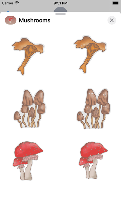 Mushrooms Stickers screenshot 4
