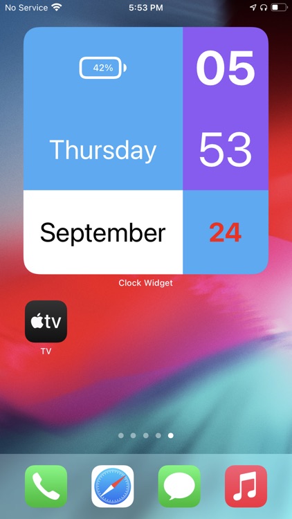 Clock Widget - Funky Colors screenshot-6