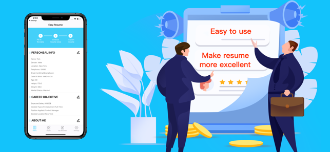 Easy Resume-Pro CV Maker(圖1)-速報App