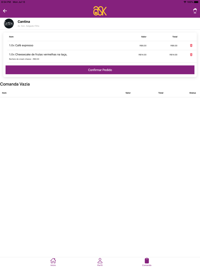 Ask - Comanda Digital