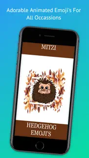 mitzi hedgehog emoji's iphone screenshot 1