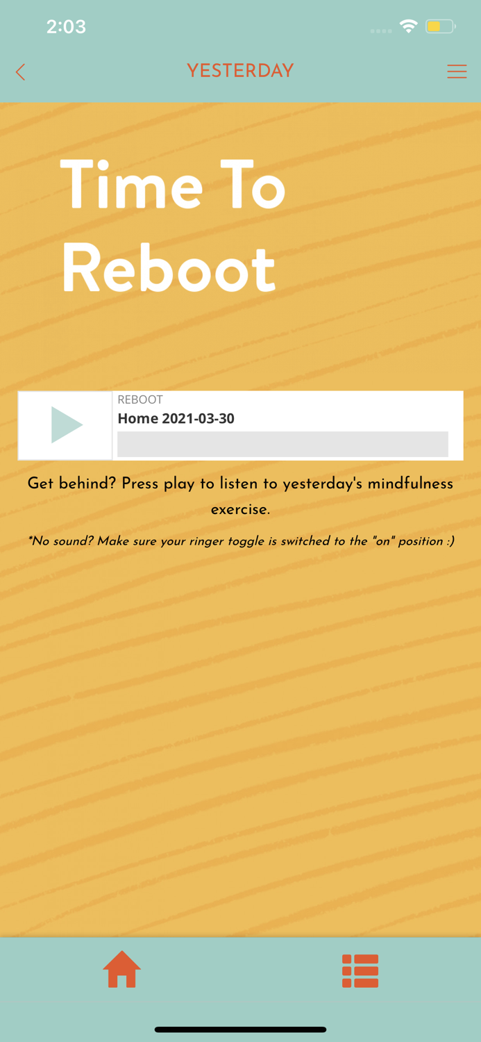 Reboot Mindfulness for Home
