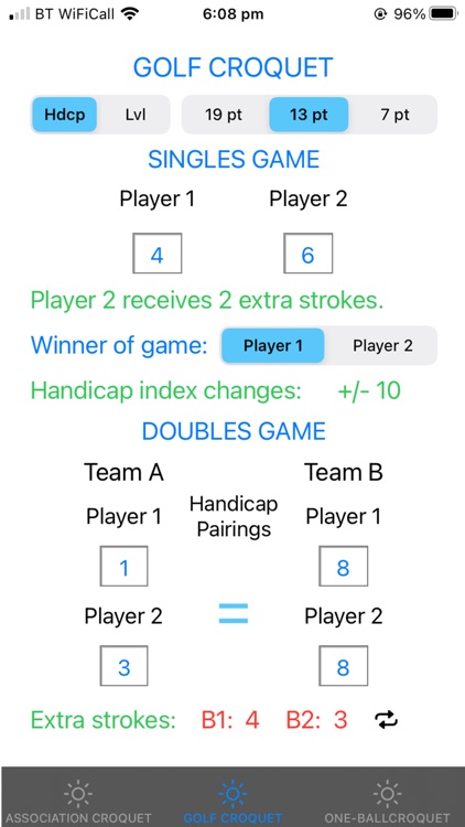 Croquet Calculator