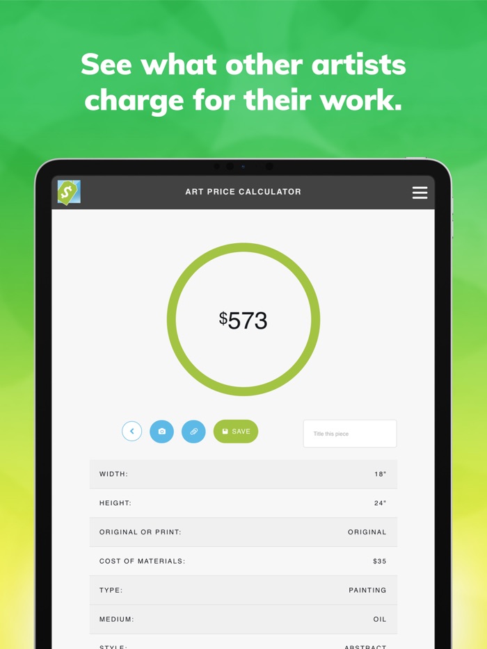 Art Price Calculator