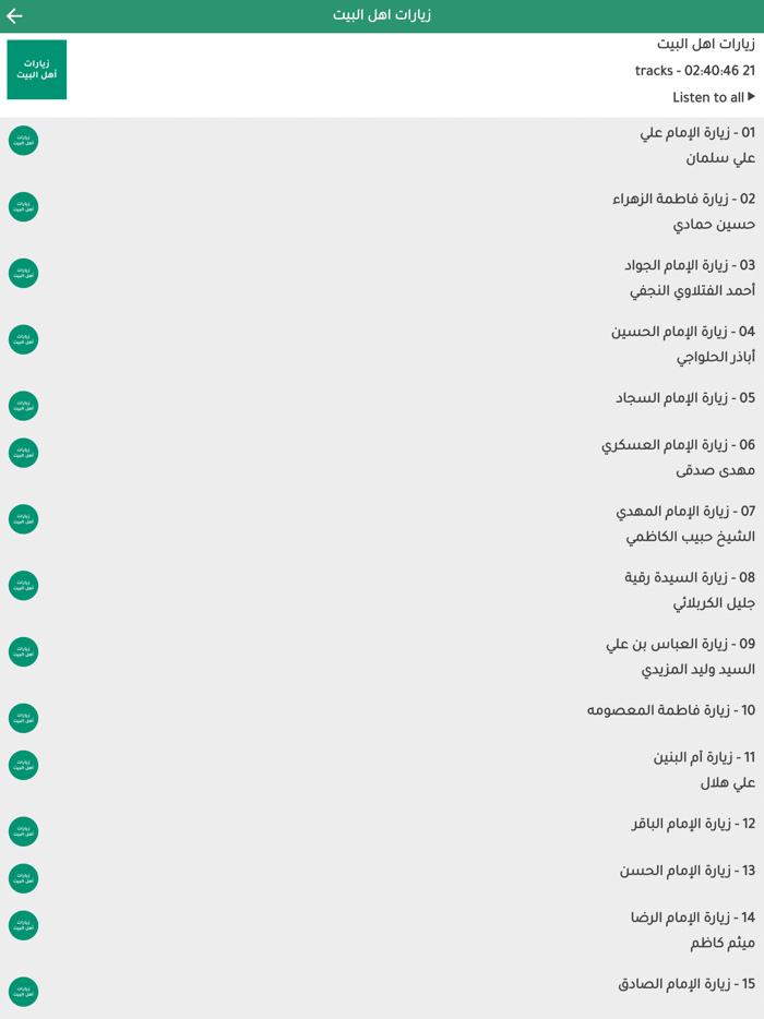 زيارات اهل البيت