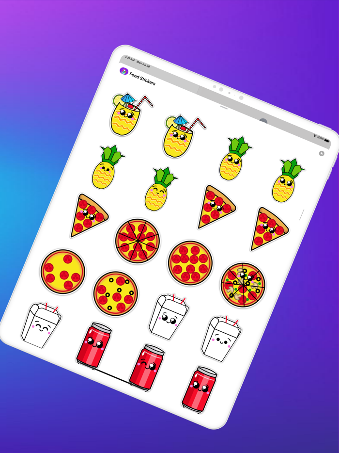 Lovely Food Stickers