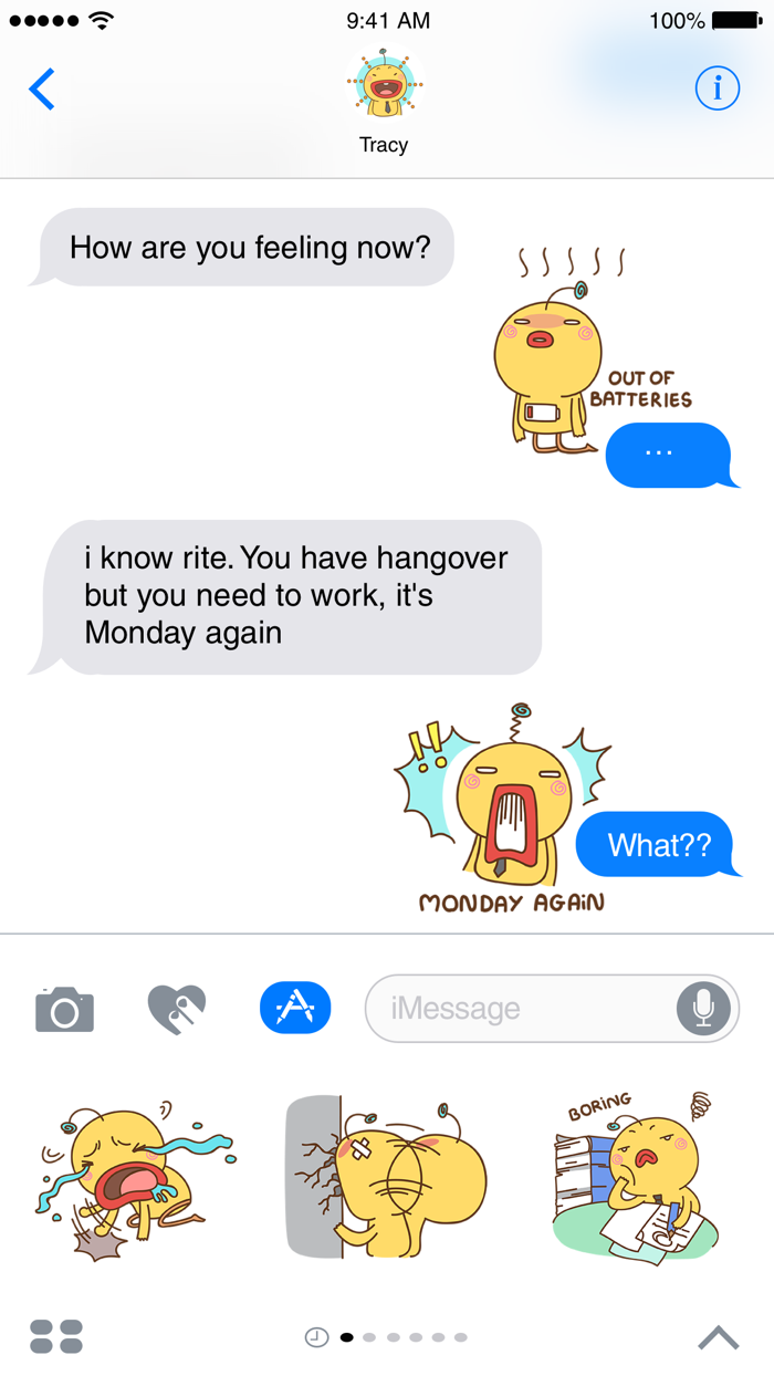 Monday to Sunday Stickers