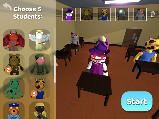 Balddy Piggy Monster School screenshot 2