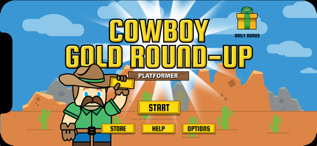 Cowboy Gold RoundUp Platformer