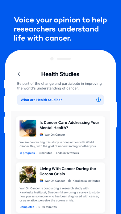 War On Cancer – Social App screenshot 2
