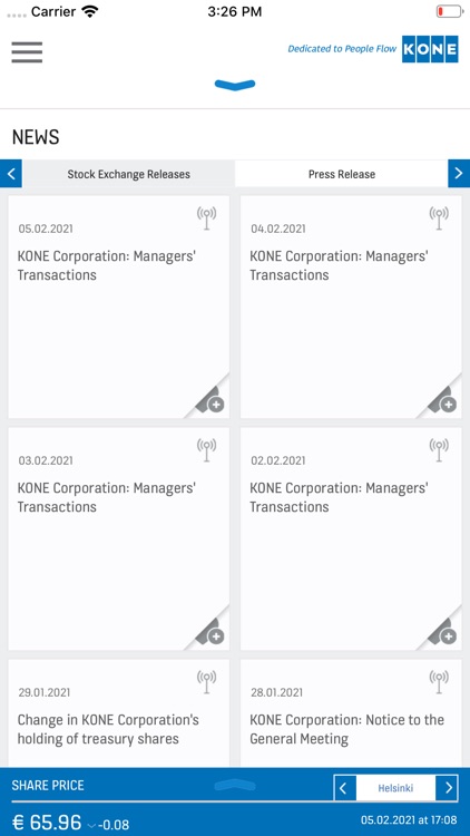 KONE Investor Relation App screenshot-3