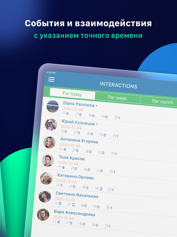 Вся Активность из ВК