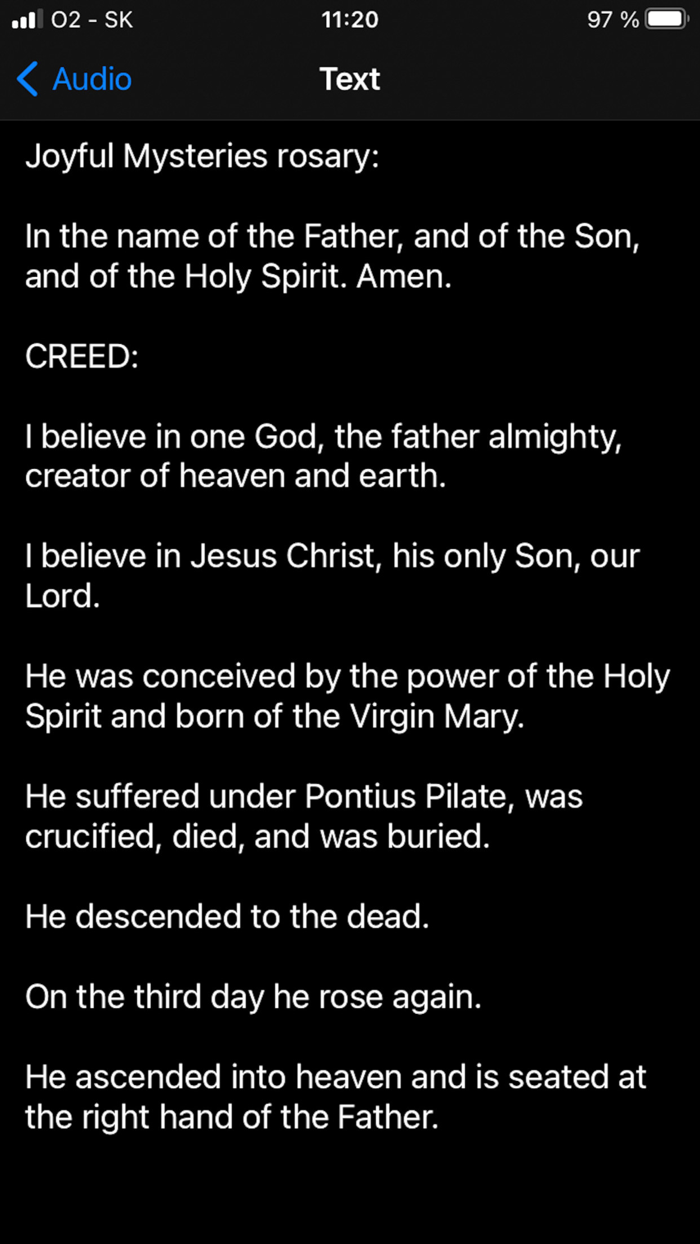 Rosary Audio English