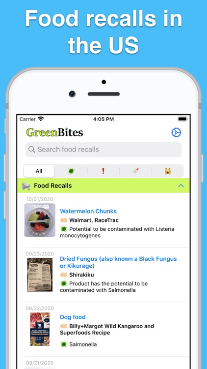 US Food Recalls screenshot-0