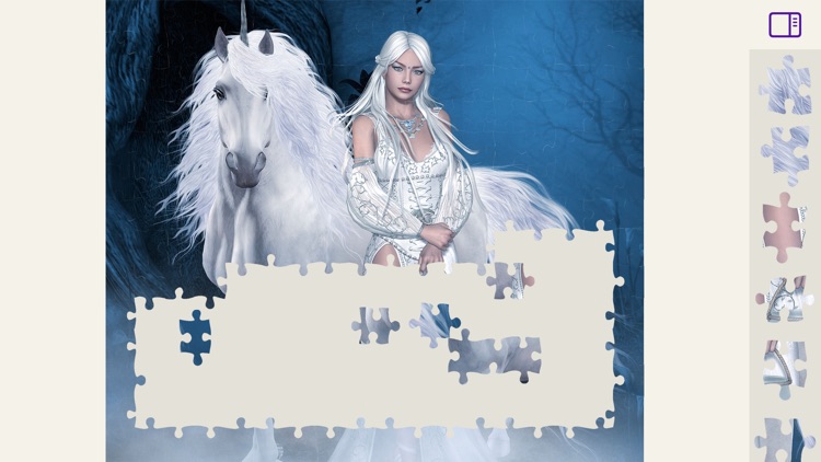 Jigsaw Puzzles Mysterious Girl screenshot-5