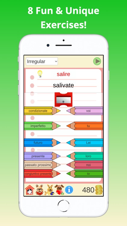 Verb Conjugations Italian screenshot-0