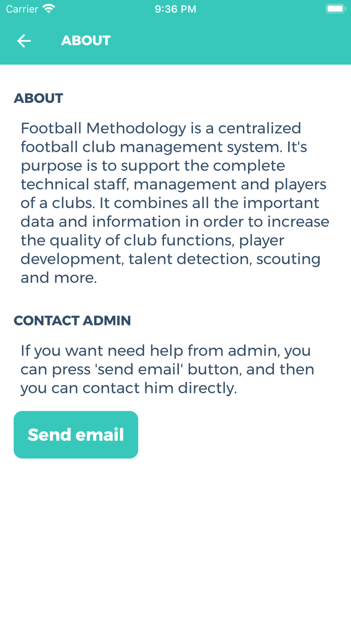 Football Methodology