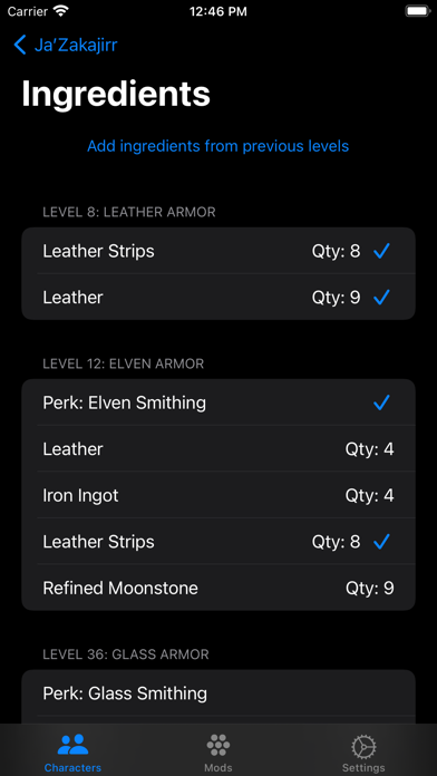 Character Tracker for Skyrim screenshot 4