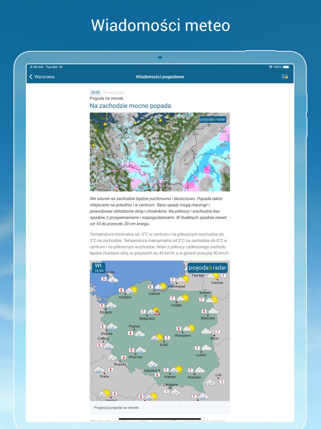 Aplikacja Pogoda Radar Widget W App Store