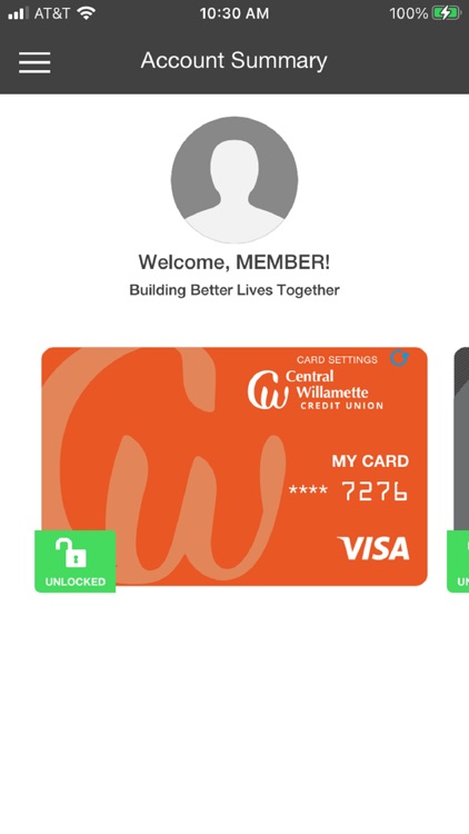 CW Card Controls
