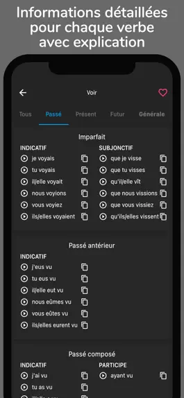 Game screenshot French Verbs and conjugation apk