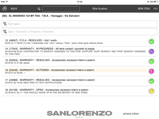 wysr sanlorenzo screenshot 3