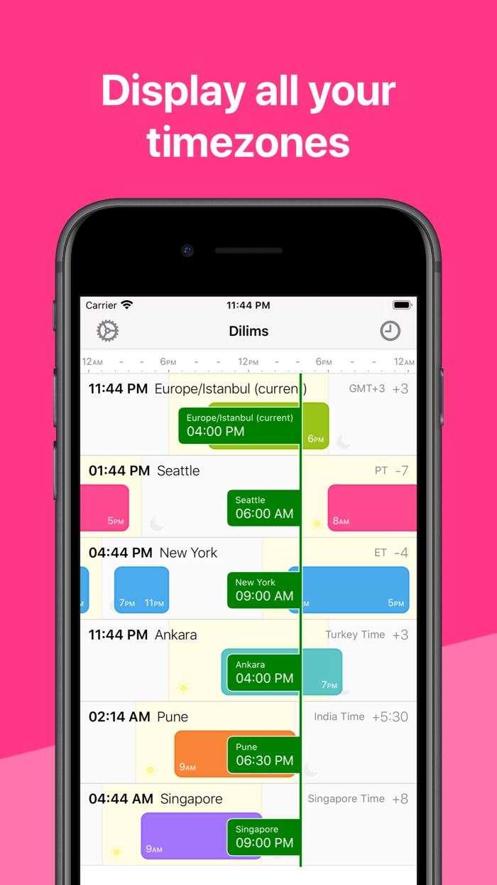 Dilims - Time zones app