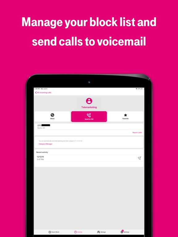 iPad Image of T-Mobile Scam Shield