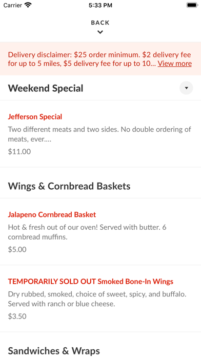 How to cancel & delete Jefferson St BBQ from iphone & ipad 3