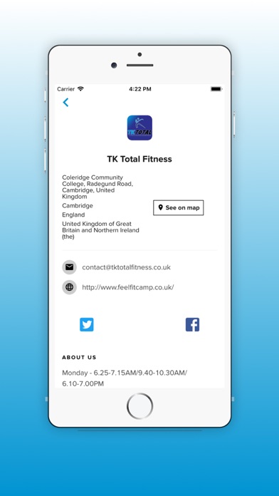 TK Total Fitness App screenshot 3