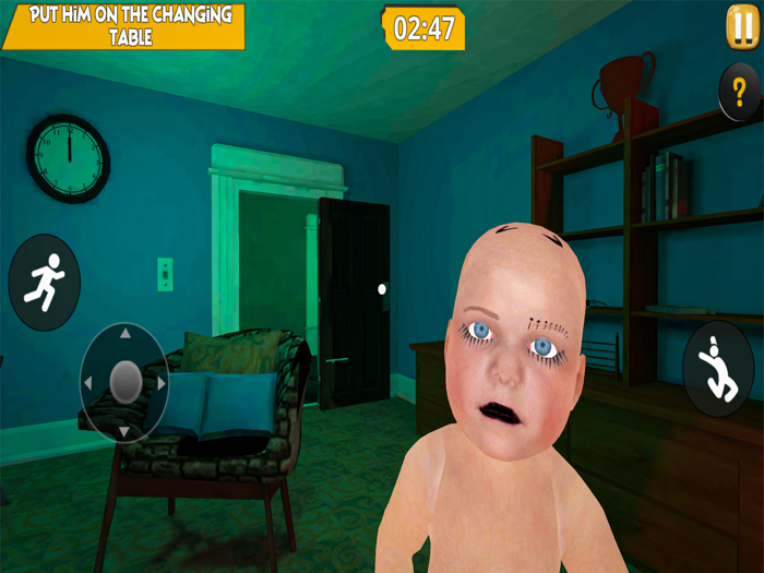 Scary Baby in Yellow 3D