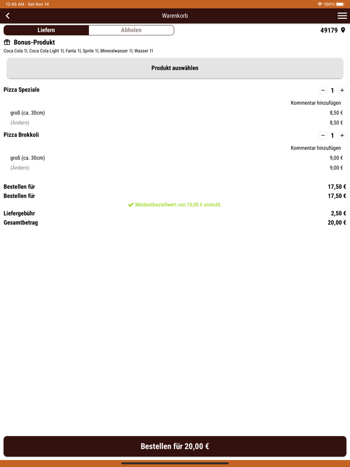 Pizza Amore Ostercappeln