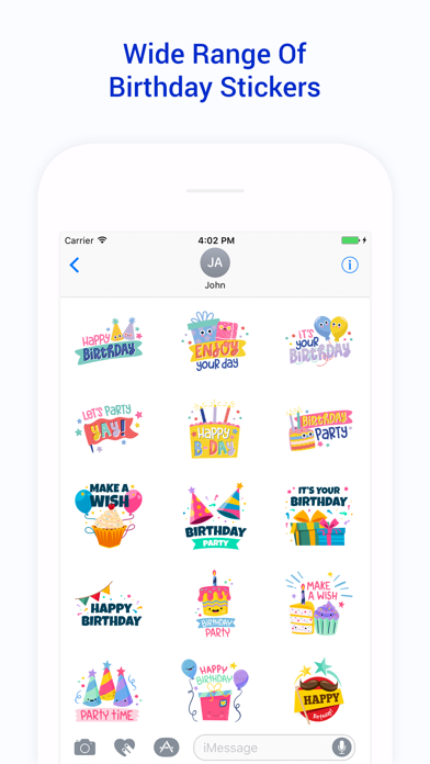 How to cancel & delete Adorable Birthday Greetings, Card - Stickers Pack from iphone & ipad 3