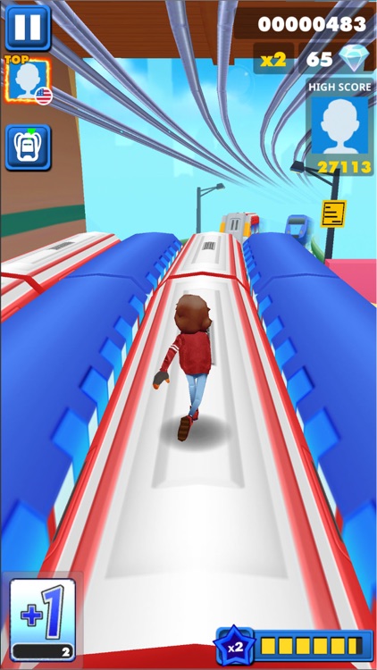 3D Endless Runner Trains City