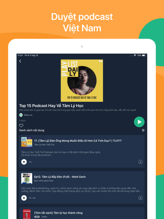 Nhac.vn Podcast Sách nói Nhạc screenshot 2