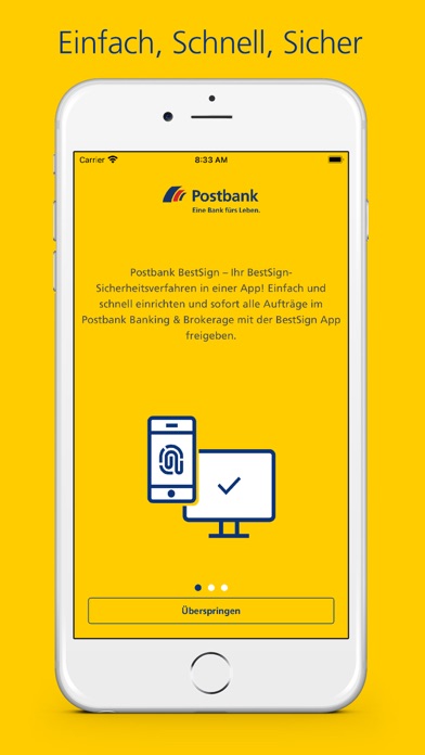 How to cancel & delete Postbank BestSign App from iphone & ipad 1