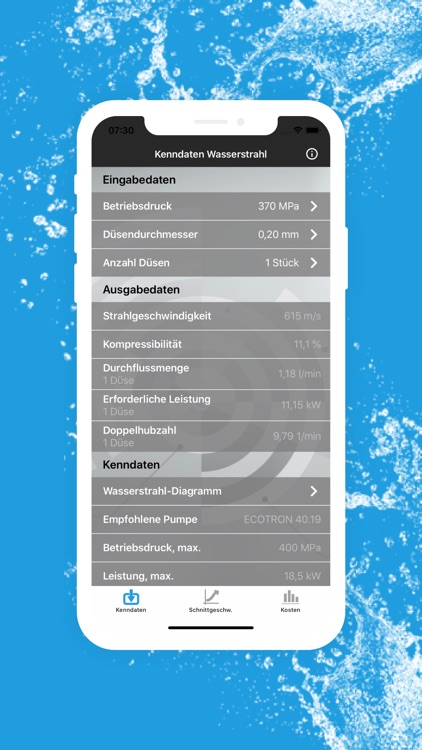 Waterjet-Calculator