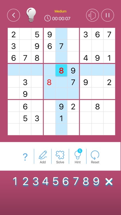 Simple Sudoku Puzzle Game