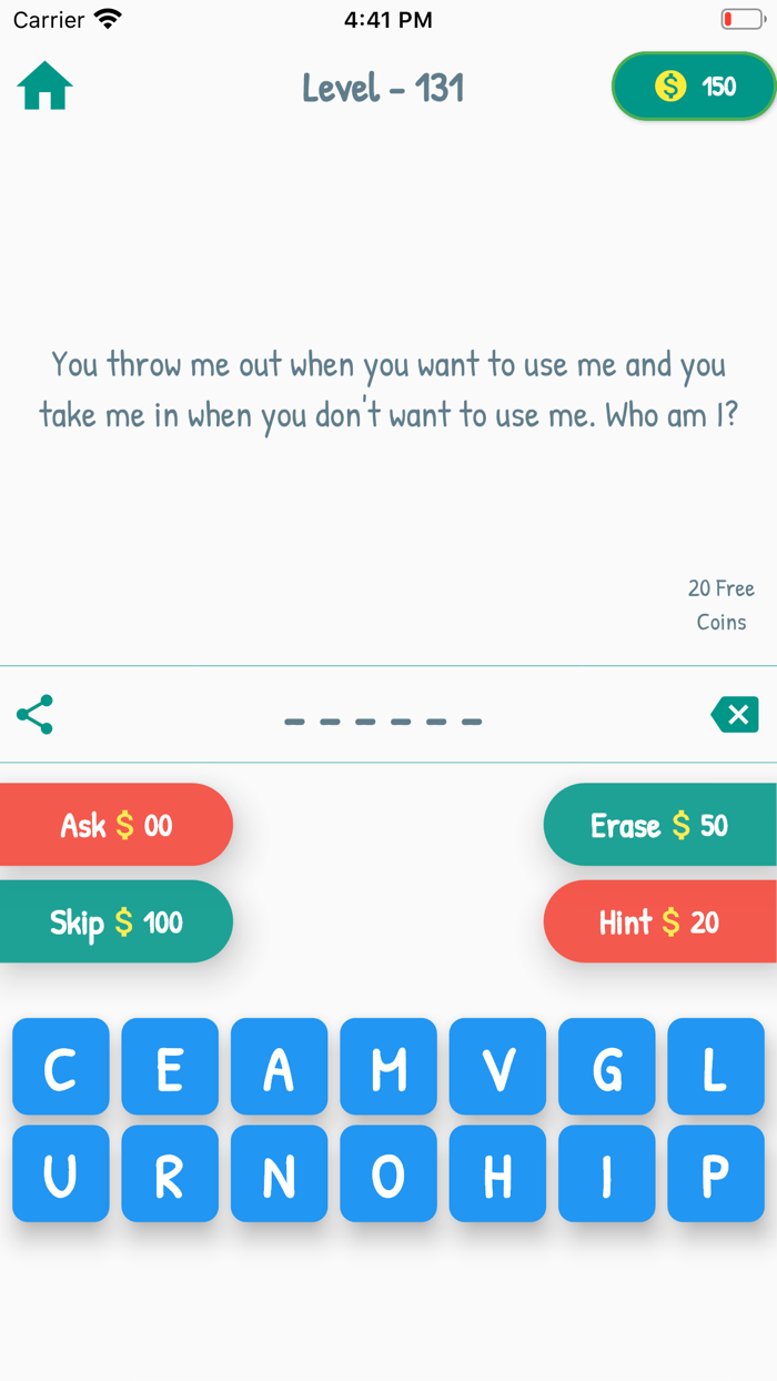 Riddles Quiz Brain Teaser Game