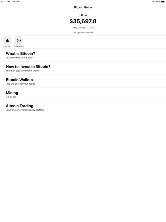 Bitcoin Guide - BTC Live Price