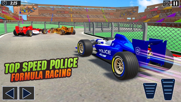 Police Formula Car Derby Games screenshot-3