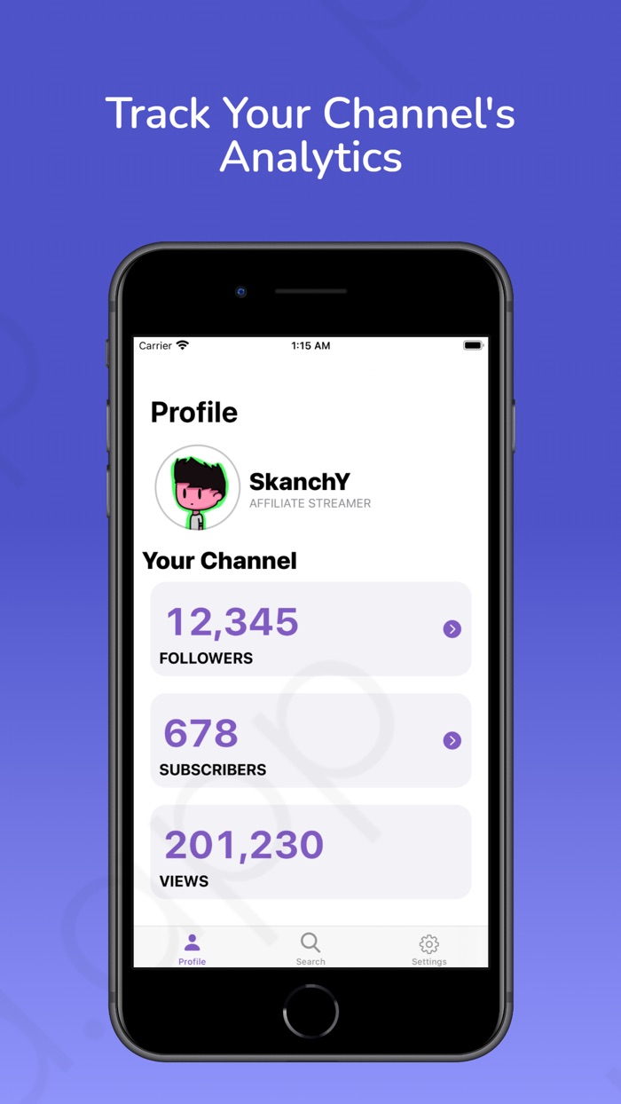 Analytics Tracker for Twitch