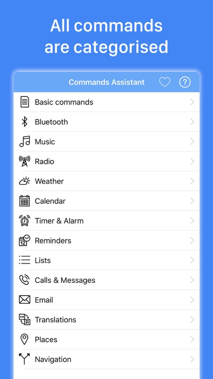 Commands for Google Assistant