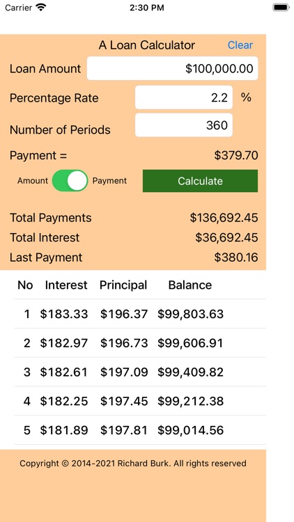 A Loan Calculator screenshot-3