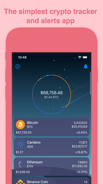 Portfolio View: Crypto Trackerのおすすめ画像1