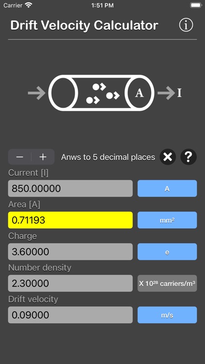 Drift Velocity Calculator screenshot-6