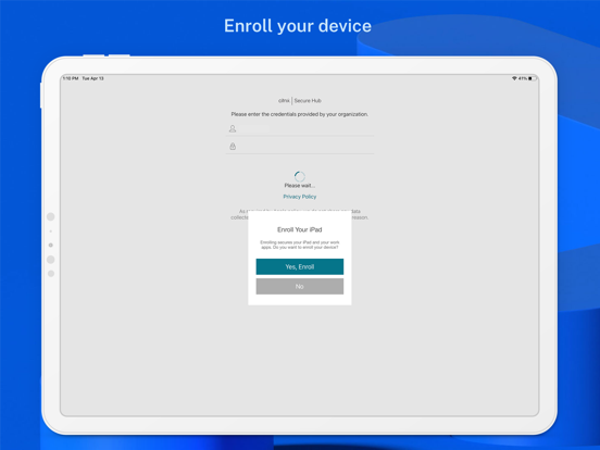 Citrix Secure Hub screenshot 2